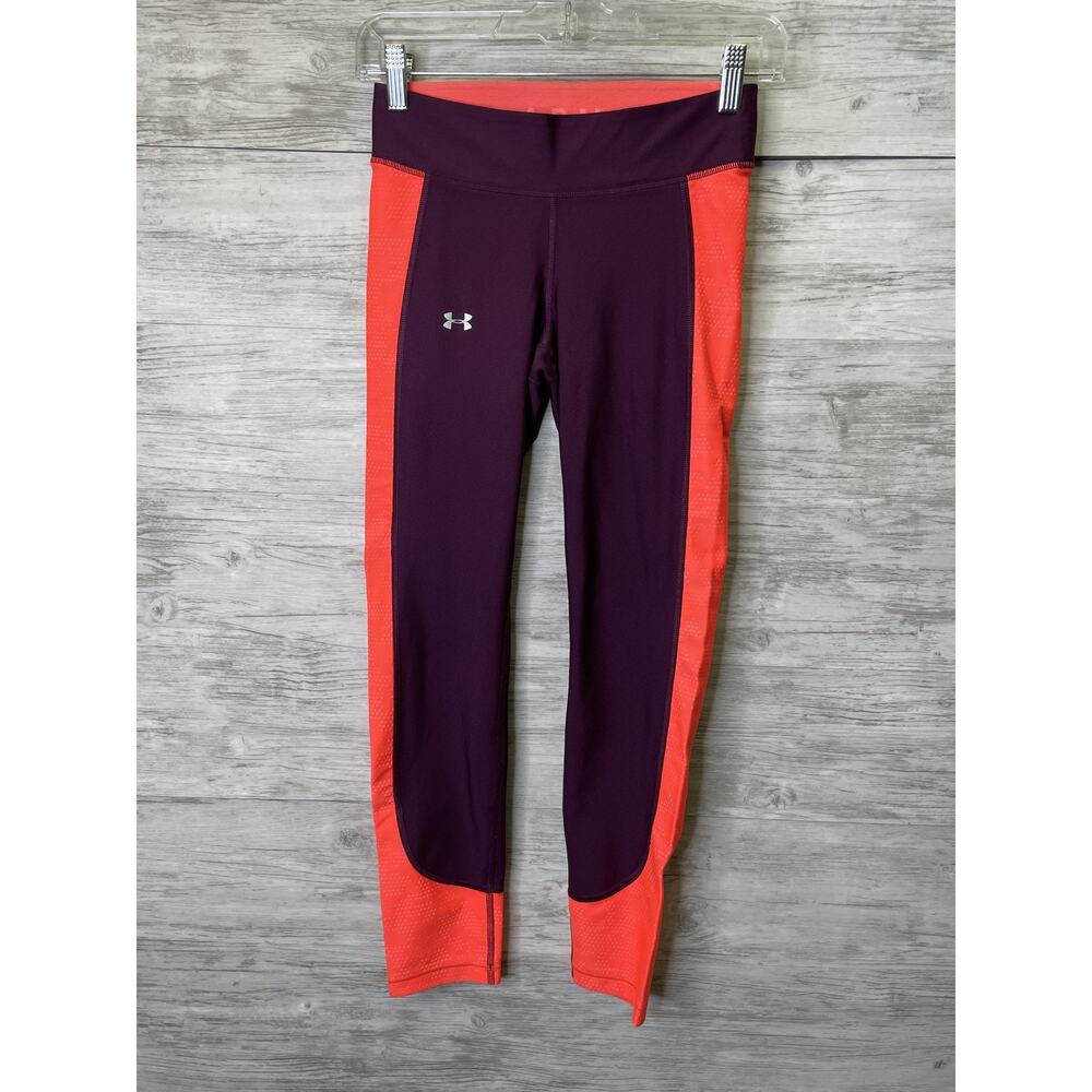 Under Armour Leggings Womens Small Compression HeatGear Athletic Pants Workout G